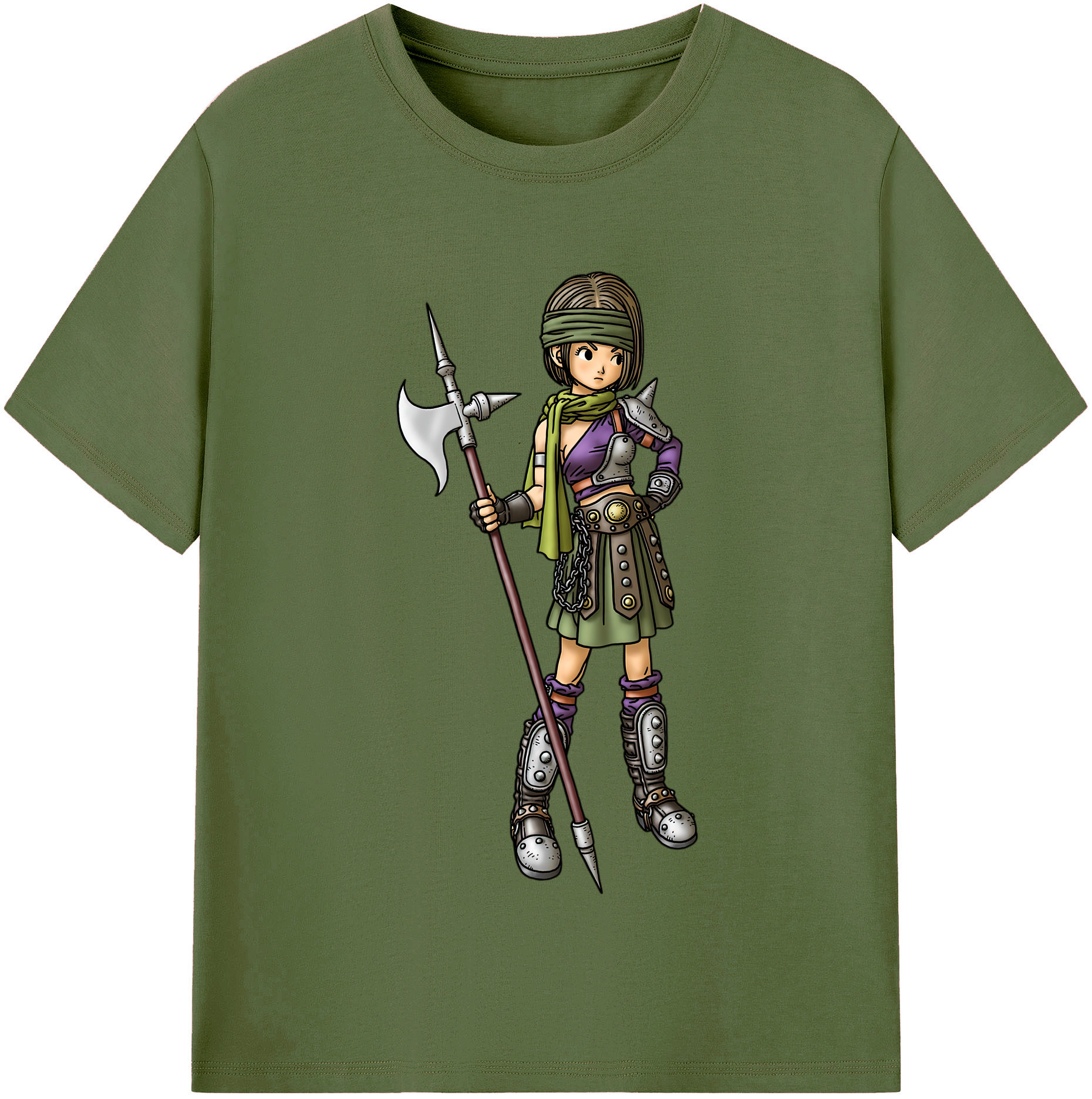 （画像用） ドラゴンクエスト Doragon Kuesuto Dragon Quest 綿100％半袖Tシャツ（フロントプリント）